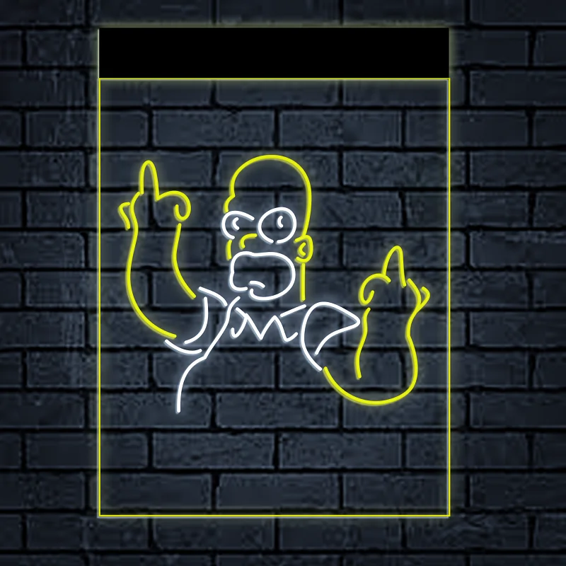 

Fashion-Simpson Dad Display Dual Color Led Neon Sign