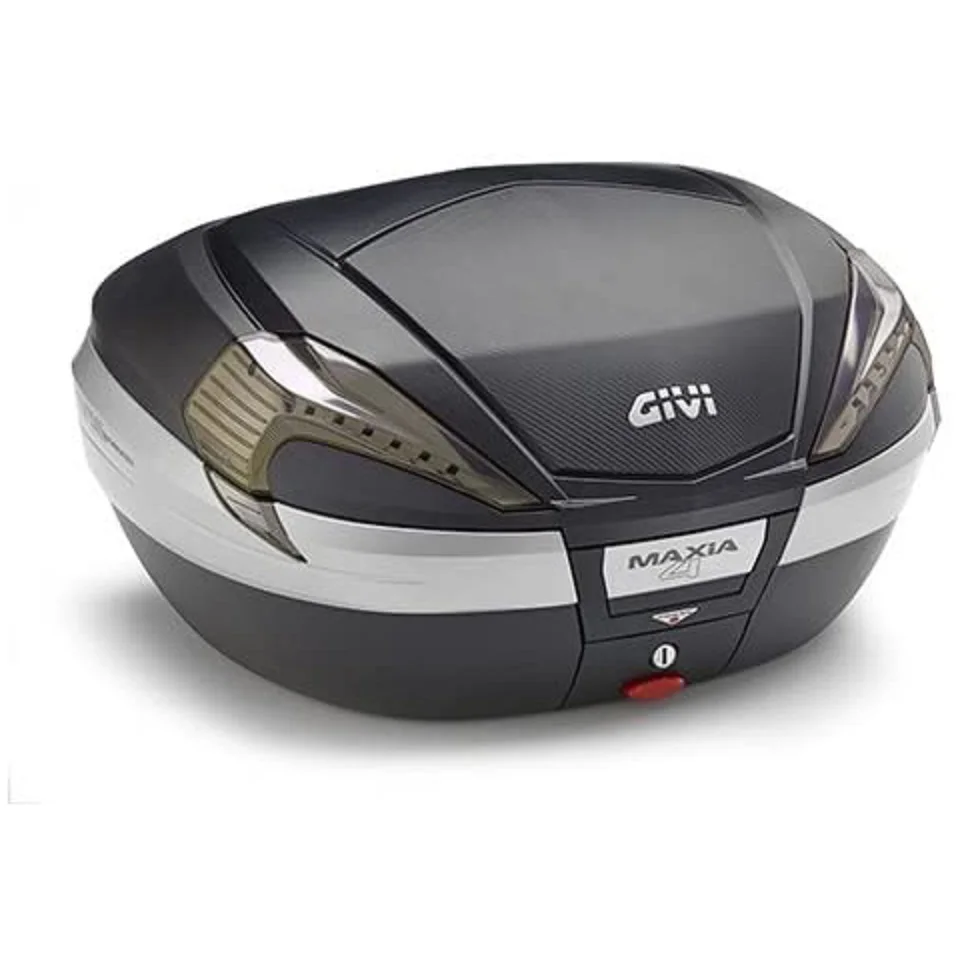 Givi V56NNT - Baúl moto Maxia 4 Tech Monokey carbon fiber and transparent reflectors, black motorcycle