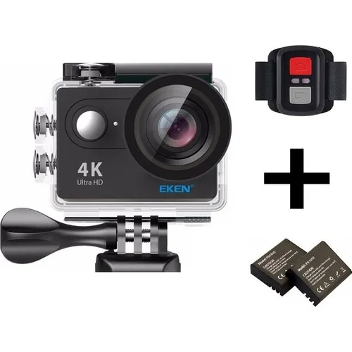 Eken H9R 4K Ultra Hd Wifi Action Camera + Spare Battery - Black