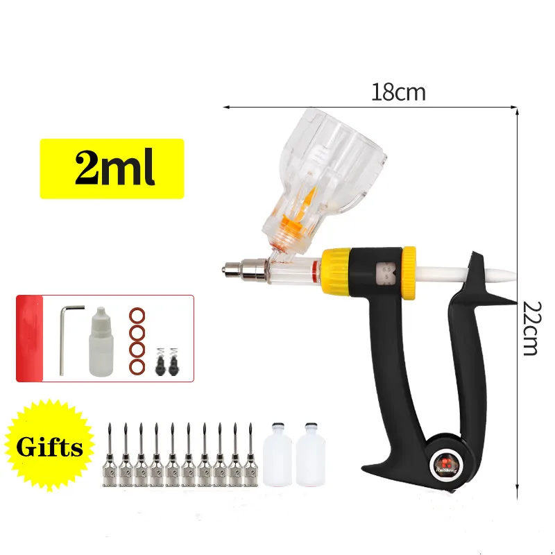 Imagem -04 - Veterinary Automática Seringas Contínuas 2ml Dispositivo de Dosagem Ferramenta Porco Frango Injeção Animal Fazenda Vacina Automática 2023 Novo 6ml