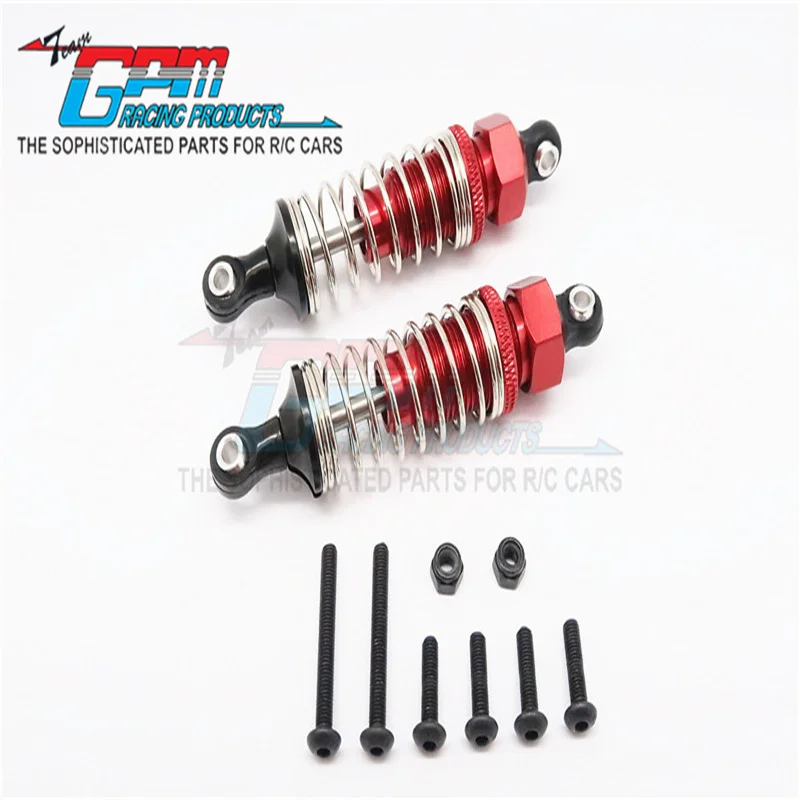 GPM ALLOY FRONT ADJUSTABLE SPRING DAMPER (70MM) - 1PR SET FOR TAMIYA 1/10 TT02B UPGRADE