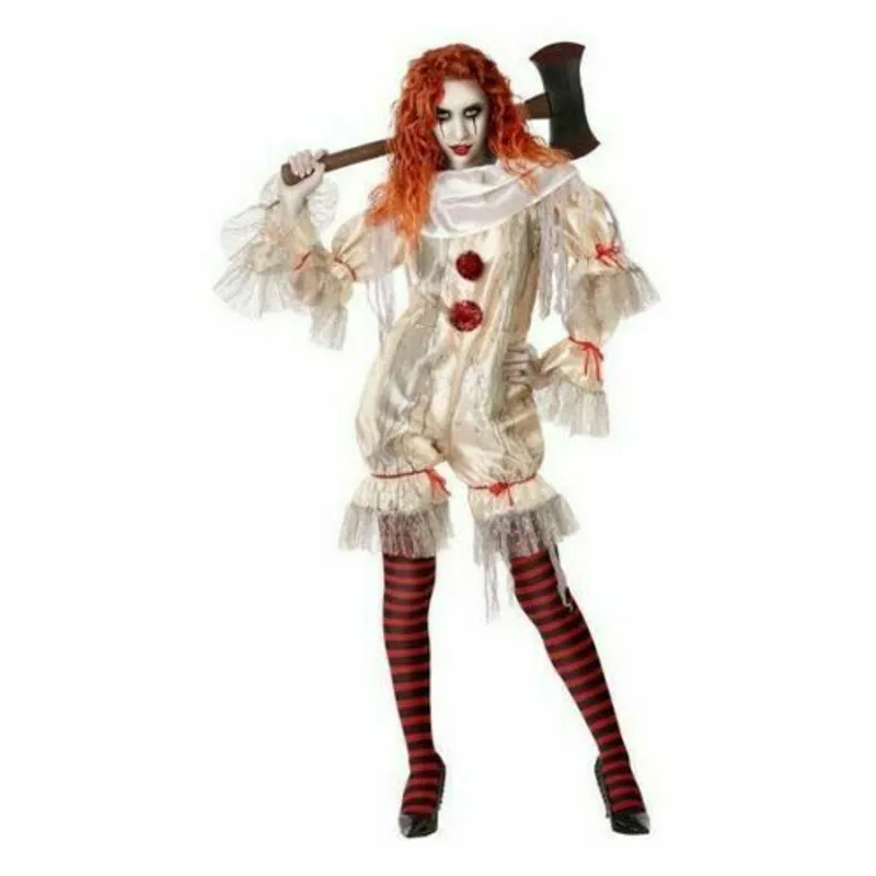 Adult macabre killer clown costume for women Halloween party costume carnival theater