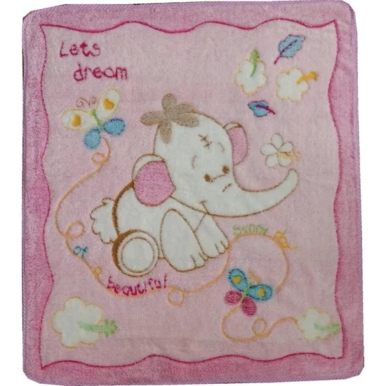 Welsoft Baby Blanket Elephant Pattern Baby Blanket Knitted Newborn Swaddle Wrap Blankets Super Soft Toddler Infant Quilt For Bed