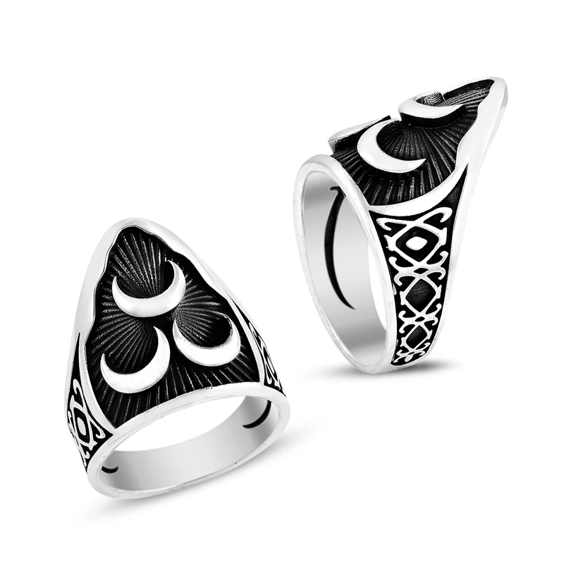 925 Silver Special Design Ottoman Ring for Men