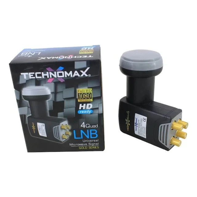 Technomax Bowl Satellite 4'lü Lnb Gold Series Hd 434835777