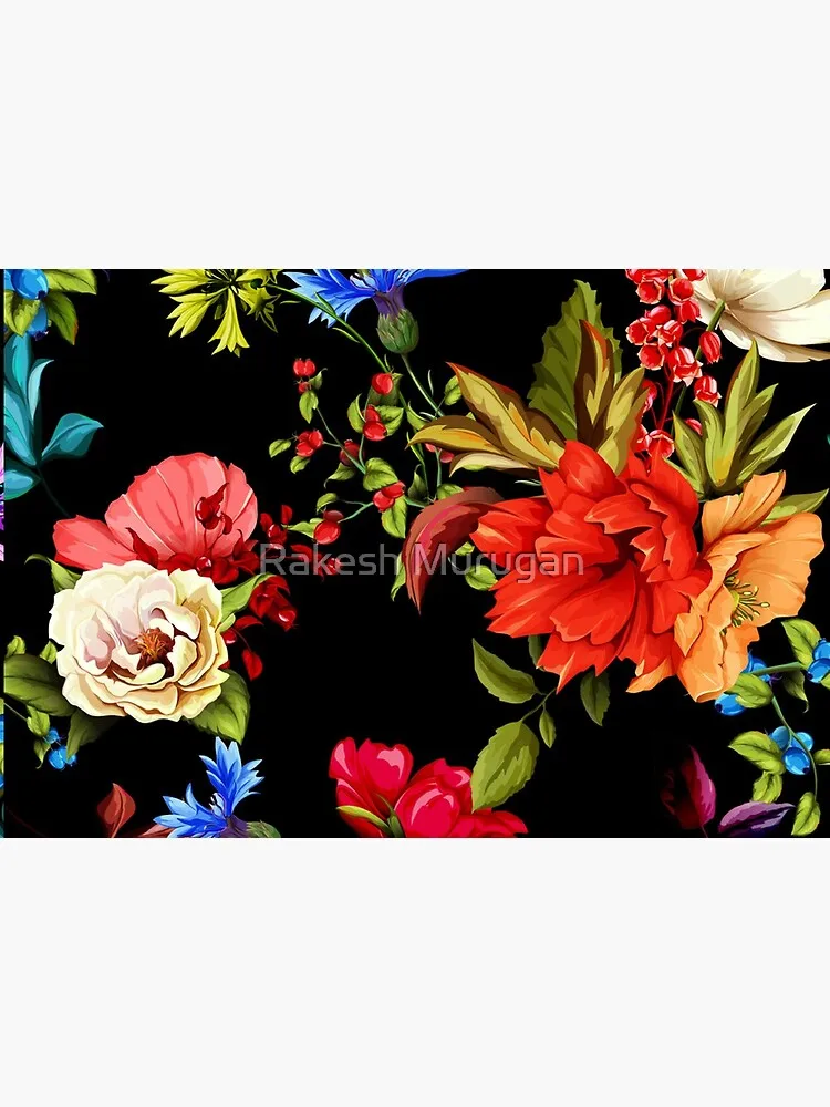 Hibiscus rosen und bunte blumen floral muster Maske Gesicht Filter Tasche Tuch Reusable Waschbar