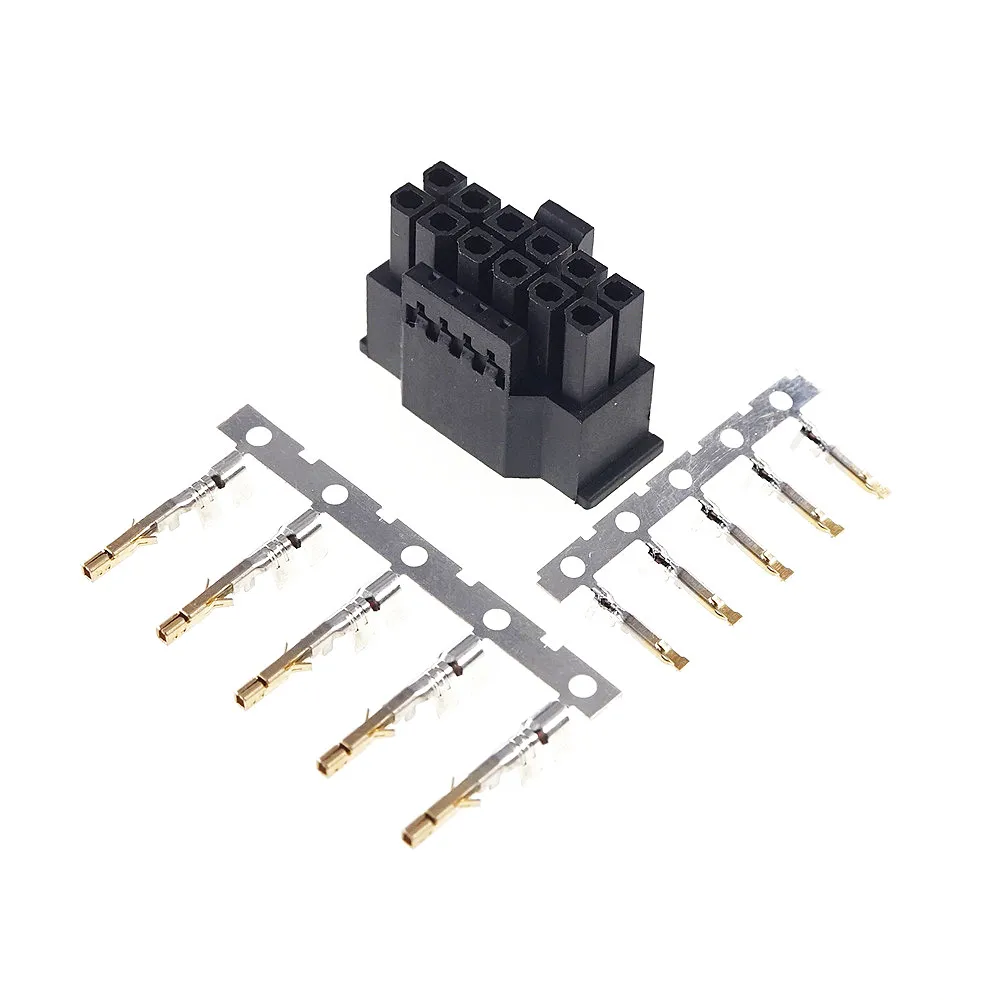 5 Sets 2.0 3.0 MM Pitch 16 Pin Hybrid Receptacle Housing Male Header 12 Power 4 Signal Pci Express PCIe 5.0 RTX4090 12VHPWR