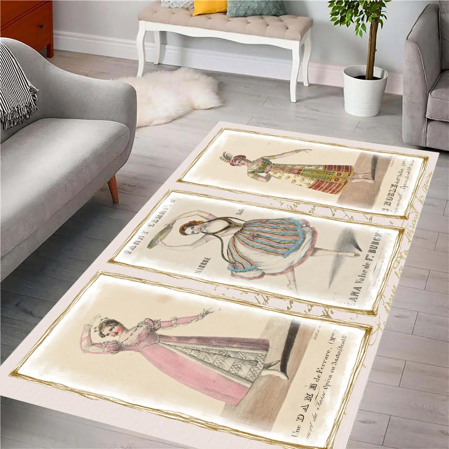 Fantastic Rug 6 Dance , Modern Design,Teen,Popular Rug,Themed Rug,Vintage Rug,Home Decor Personalized Carpet  fnt38