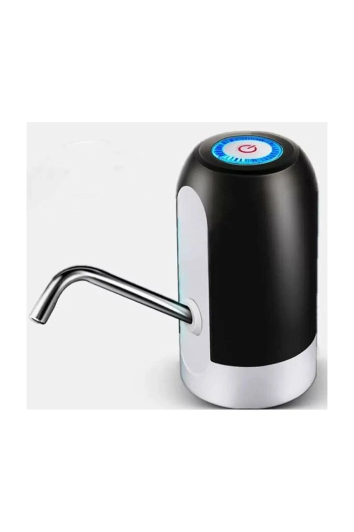 5 جالون زجاجة مياه موزع USB شحن المحمولة المنزلية قابلة للشحن زر واحد أسود مضخة