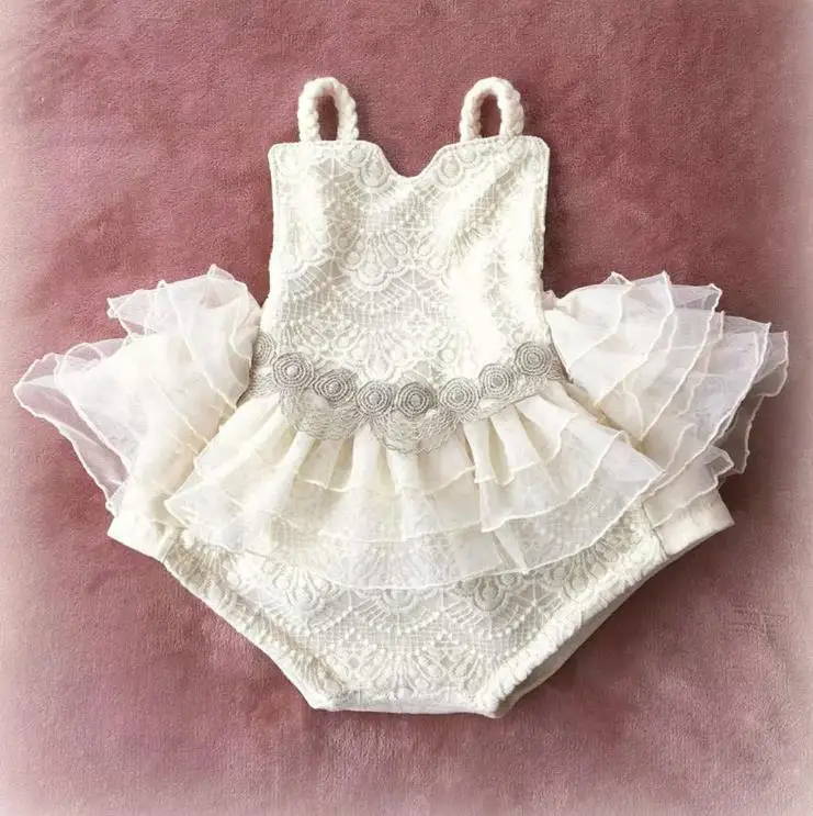 New Cute Newborn Infant Baby Girl Summer Cotton Clothes Lace Ruffles Bodysuit Sunsuit Outfits Clothes