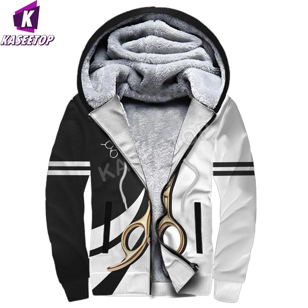 Fashion Hair Stylist Jumper Men's Winter Jacket Cosplay Costume Casual Unisex 3D Full Print Bomber Jacket Tracksuit Zipper Coat