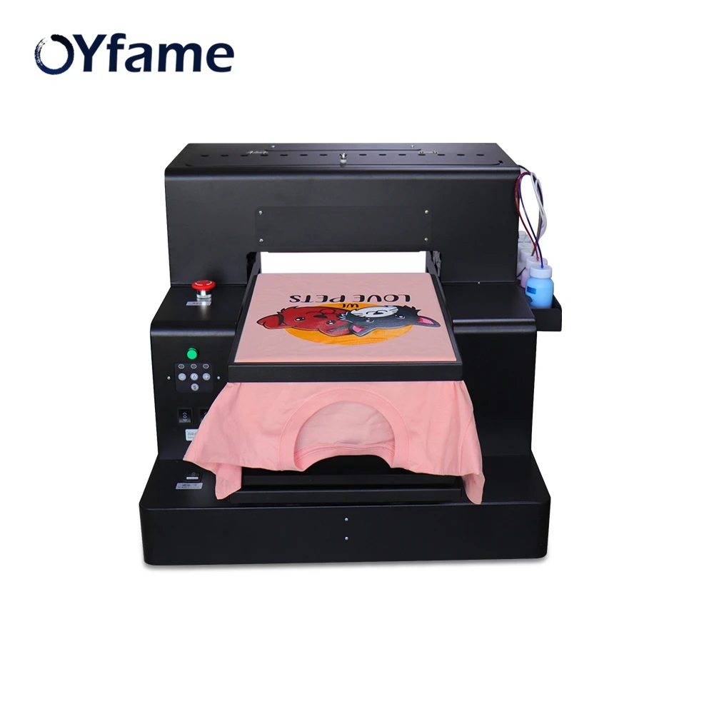 OYfame A3 Flatbed Printer A3 DTG Printer Multifunction t shirt printer for t-shirt A3 DTG Printing Machine With Textile Ink 2021