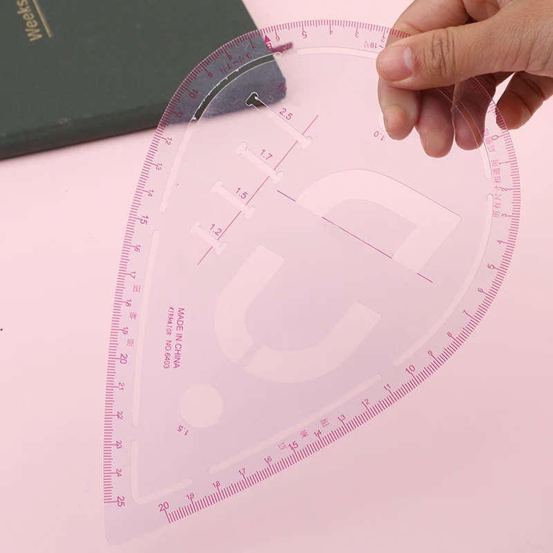 Multifunction Patchwork Ruler Plastic French Curve Sewing Ruler Measure Tailor Ruler Making Clothing Bend Ruler Tools