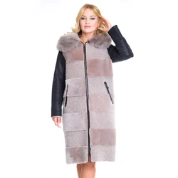 Zoramotti,Women's Fur,Real Fur,Sheepskin,Collar Fox,Winter Wear,Keeps Warm,Turkish,Turkey,Moskow