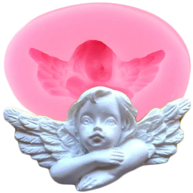 Cupid Little Angel Silicone Fondant Molds DIY Cake Decorating Tools Chocolate Candy Dessert Cupcake Mold Kitchen Baking Mould