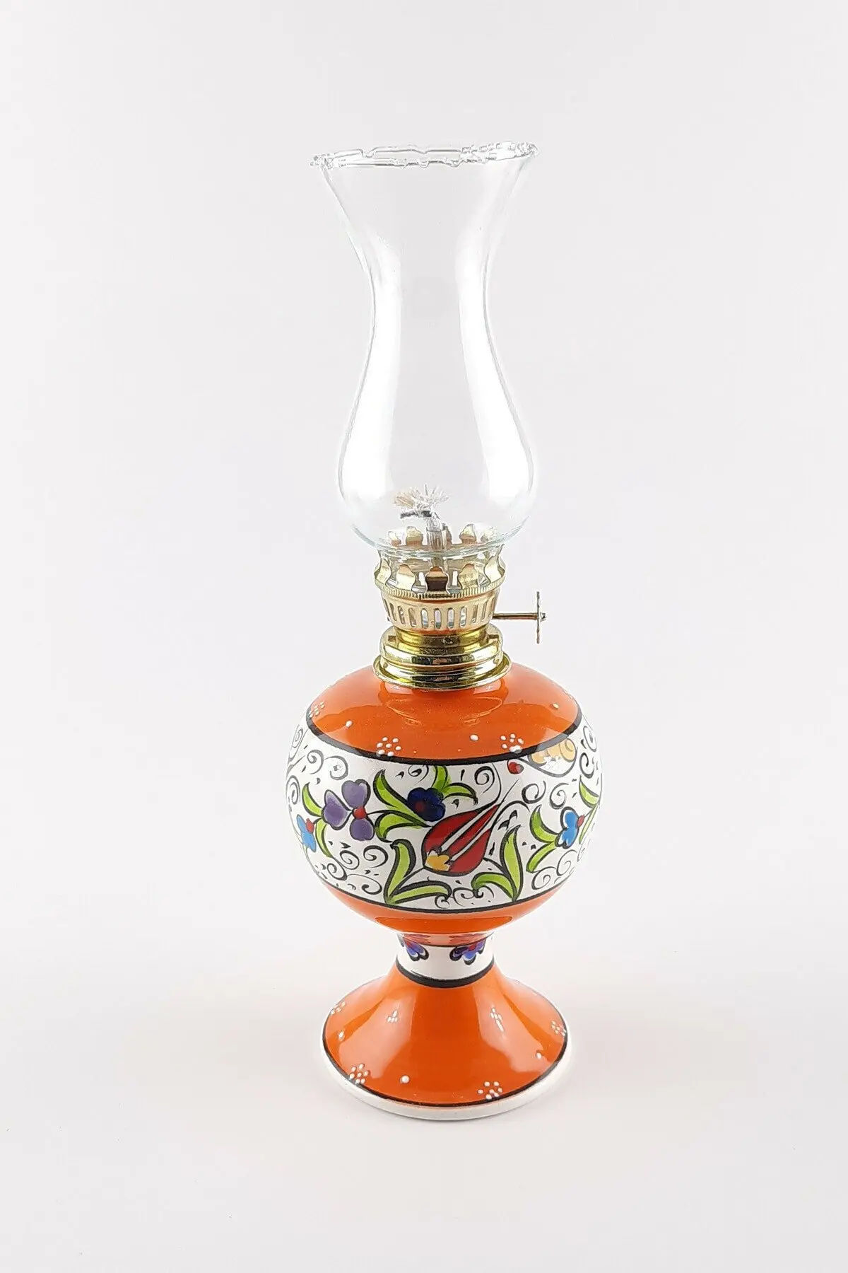 Kerosene Oil Lamp Nostalgic Love Crafts Vintage  Retro Old  Living RoomAnd Home Decoration Lighting Hand Embroidered