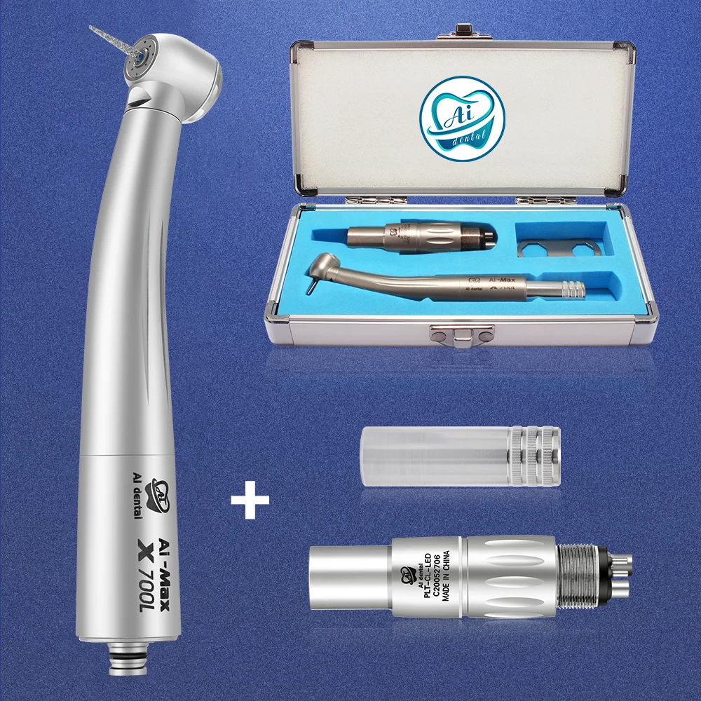 

AI-X700L-NCL4 Dental Laboratory Oral Therapy Equipment X700L High Speed Kit Torque Head Handpiece with 4 Holes N-quick