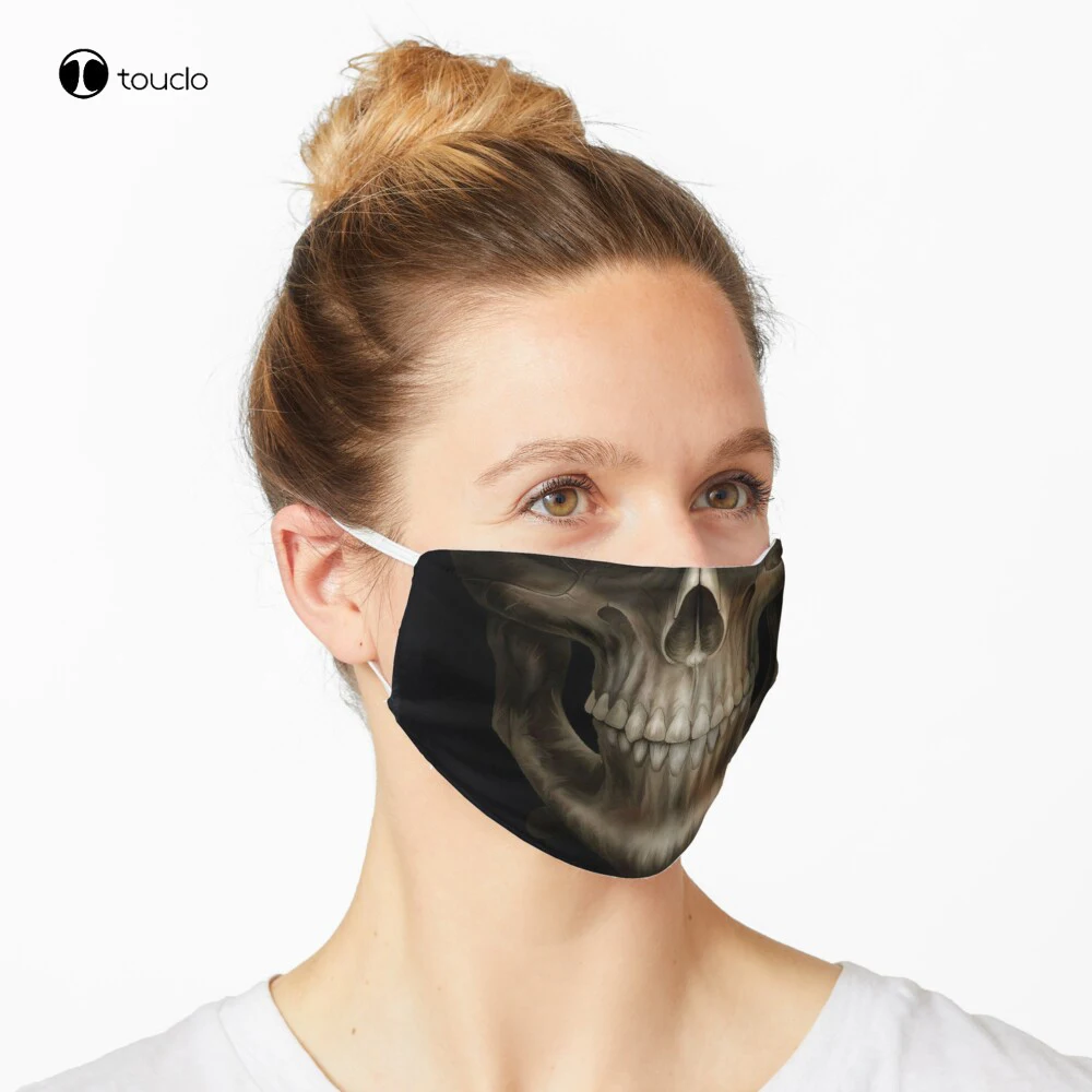 Reaper Skull Face Mask Mask maschera per il viso filtro tasca panno riutilizzabile lavabile