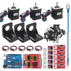 Professional 3d Printer CNC Kit +UNO R3 Board+RAMPS 1.4 Mechanical Switch Endstop+DRV8825 Motor Driver+Nema 17 motor