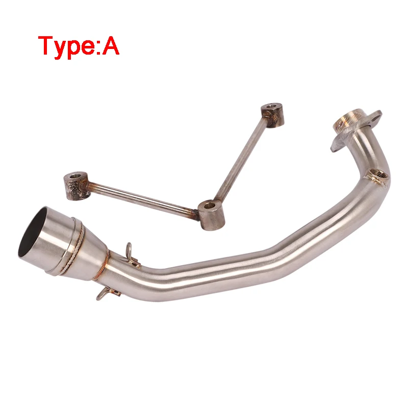 For Yamaha BWS 125 ZUMA125 ATV 2002-2017 Motorcycle Exhaust Front Mid Link Pipe Header Tube Slip On 51mm Stainless Steel