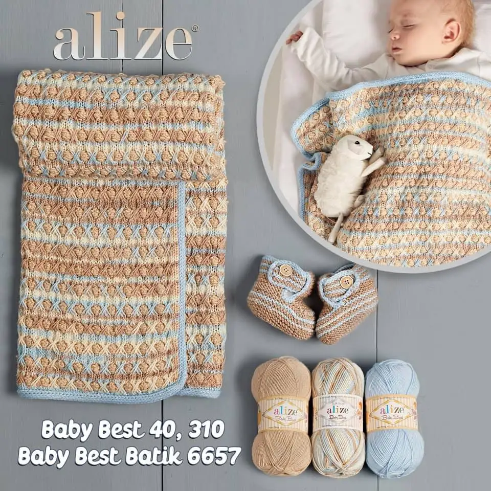 

Alize Baby Best Batik 5 Ball Hand Knitting Yarn, 100 grams 240 meters, Bamboo, Anti-Pilling Acrylic, Autumn / Winter Season, Thread, Crochet, Clothes, Cardigan, Blouse, Quality, Hobby, Knit, Palmie, Turkey - DIY