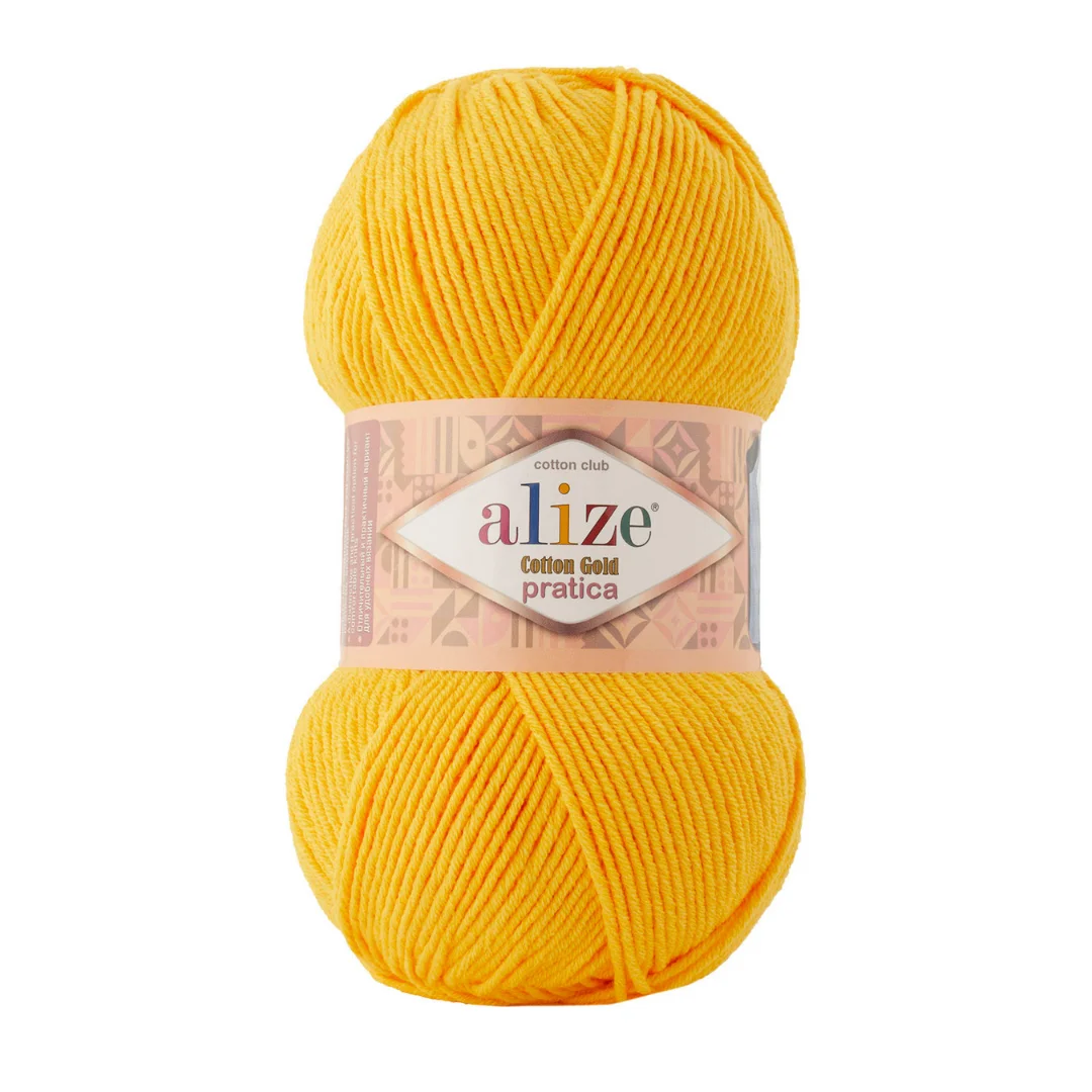 Alize Cotton Gold Pratica przędza, jesień, kolekcja zimowa 55% bawełna-45% akryl, przędza turecka 100 g - 220 m, nowa przędza Alize