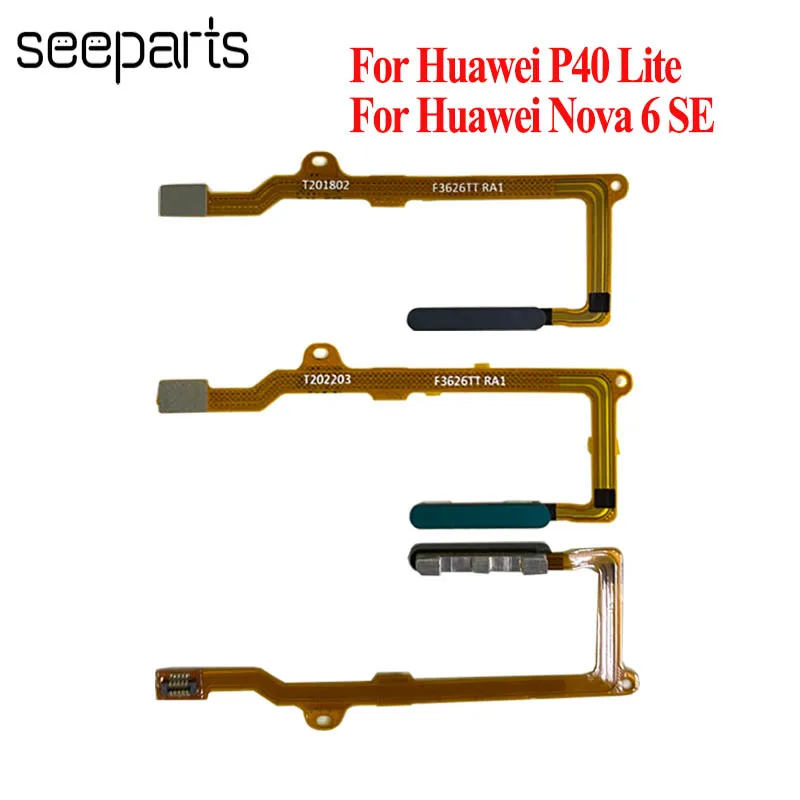 

For Huawei P40 Lite Home Button Nova 6 SE Fingerprint Touch ID Sensor Flex Cable Ribbon Replacement P40Lite JNY-L21A JNY-L01A