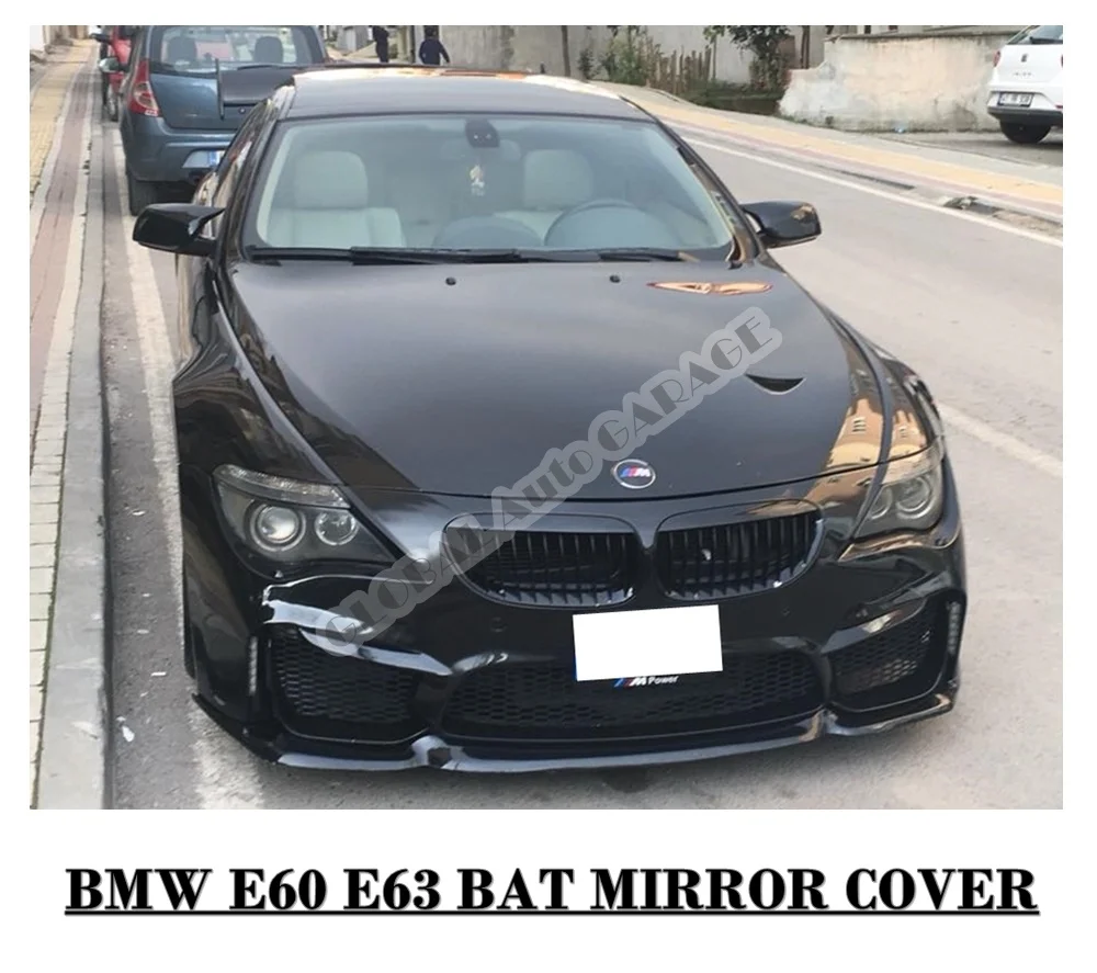 

For BMW E60 - E63 Bat Mirror Cover 2003-2010 Glossy Piano Black 2 Pieces Wing Car Styling Auto Accessory Universal Spoiler