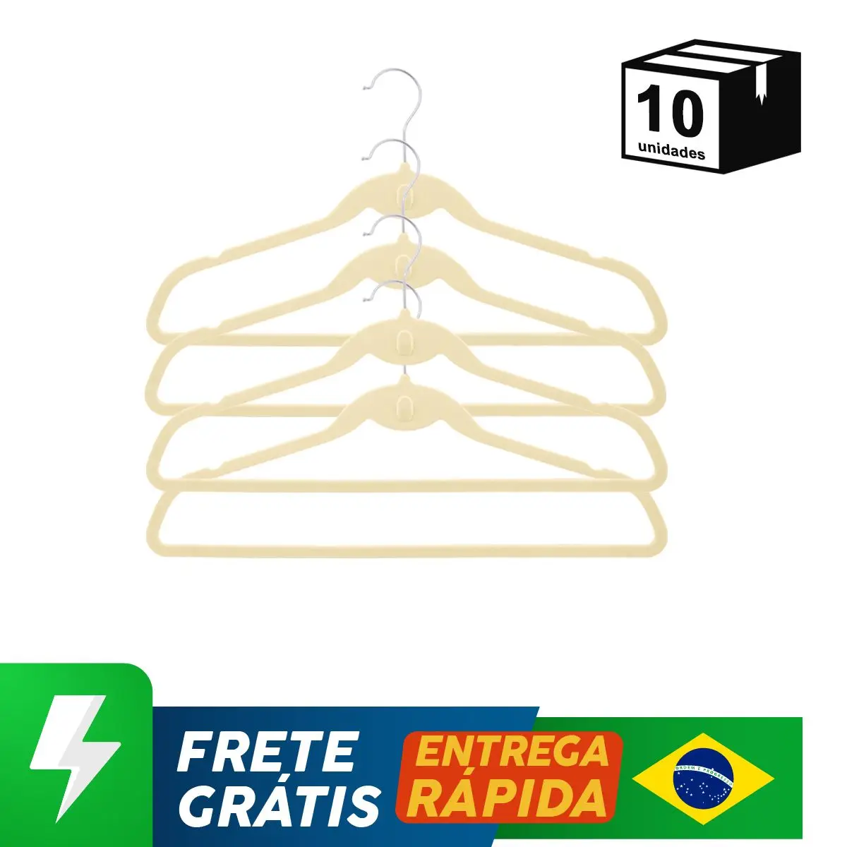 10 Pçs Cabide Veludo Tradicional Antiderrapante Adulto 360 ° Giratório Alta Qualidade Roupas Organizador Rack Armário Closet