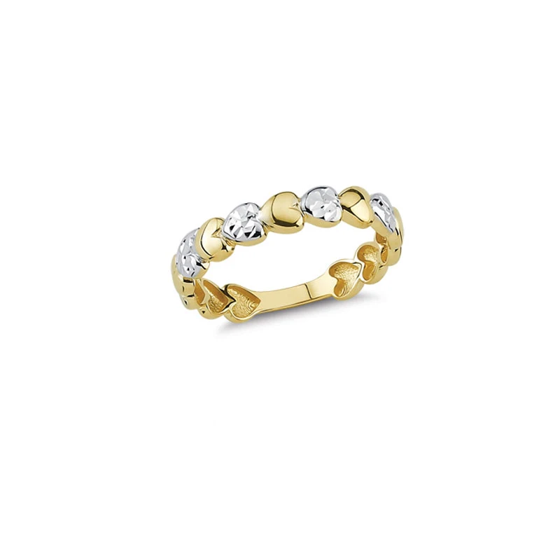 14K Solid Gold Love Ring for Women