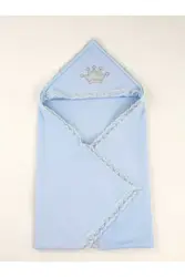 Blue 85 X85 cm Male Baby Swaddle Blanket