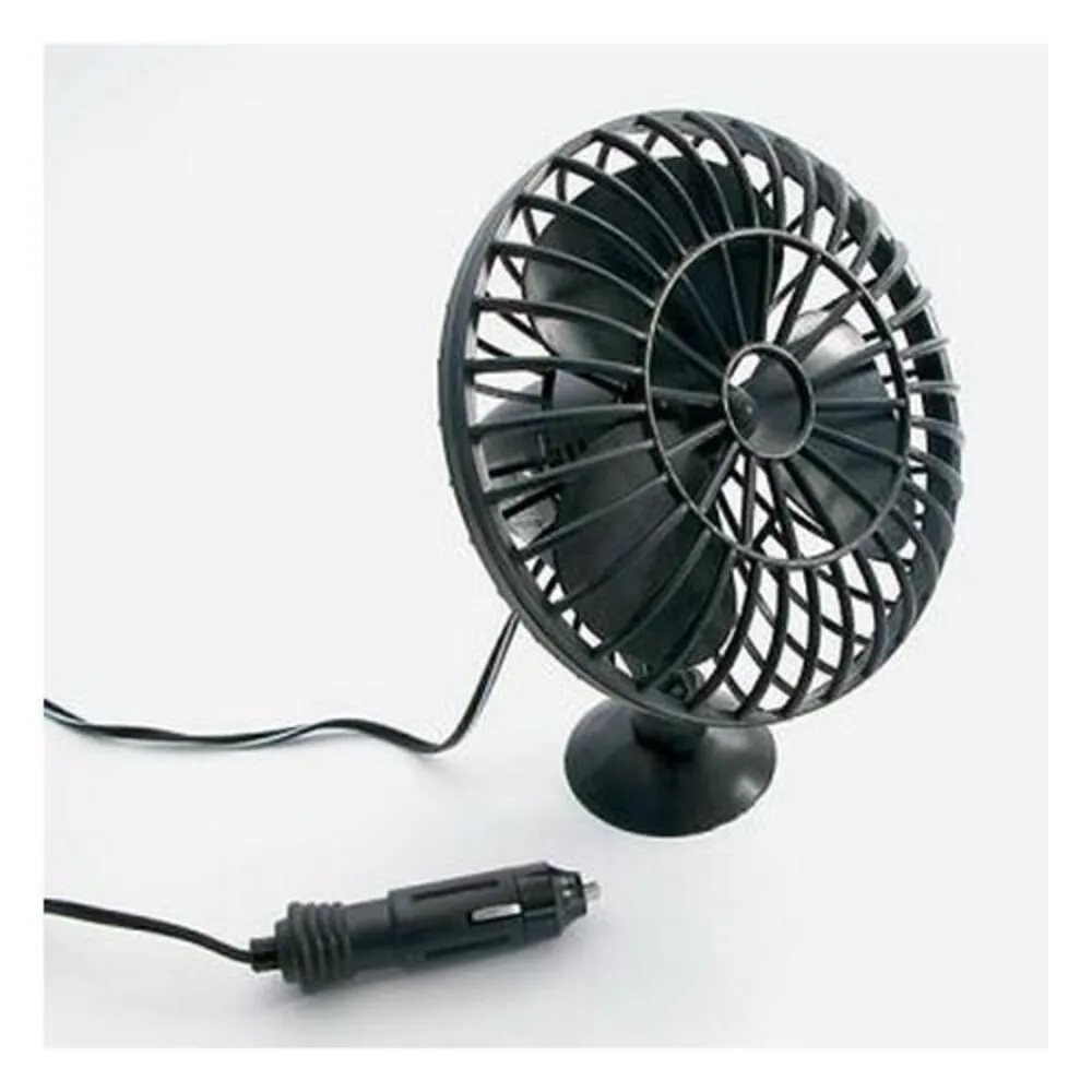 Auto Car Interior With Suction Cup Glove Box Windshield Fan Plastic 5'' 12 V Auto Fan Used From Fixed Cigarette Lighter