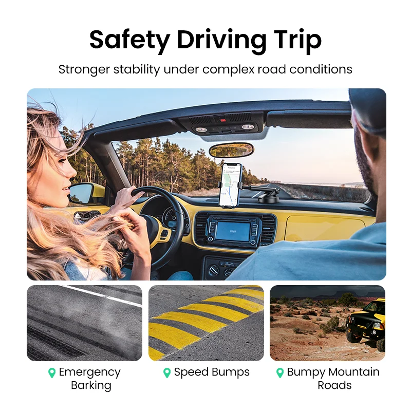 UGREEN Giá Đỡ Điện Thoại Ô Tô Không Từ Tính Trọng Lực Đứng Trên Xe Hơi Hút Hỗ Trợ Giá Đỡ Cho Điện Thoại Di Động Xiaomi iPhone 13 12