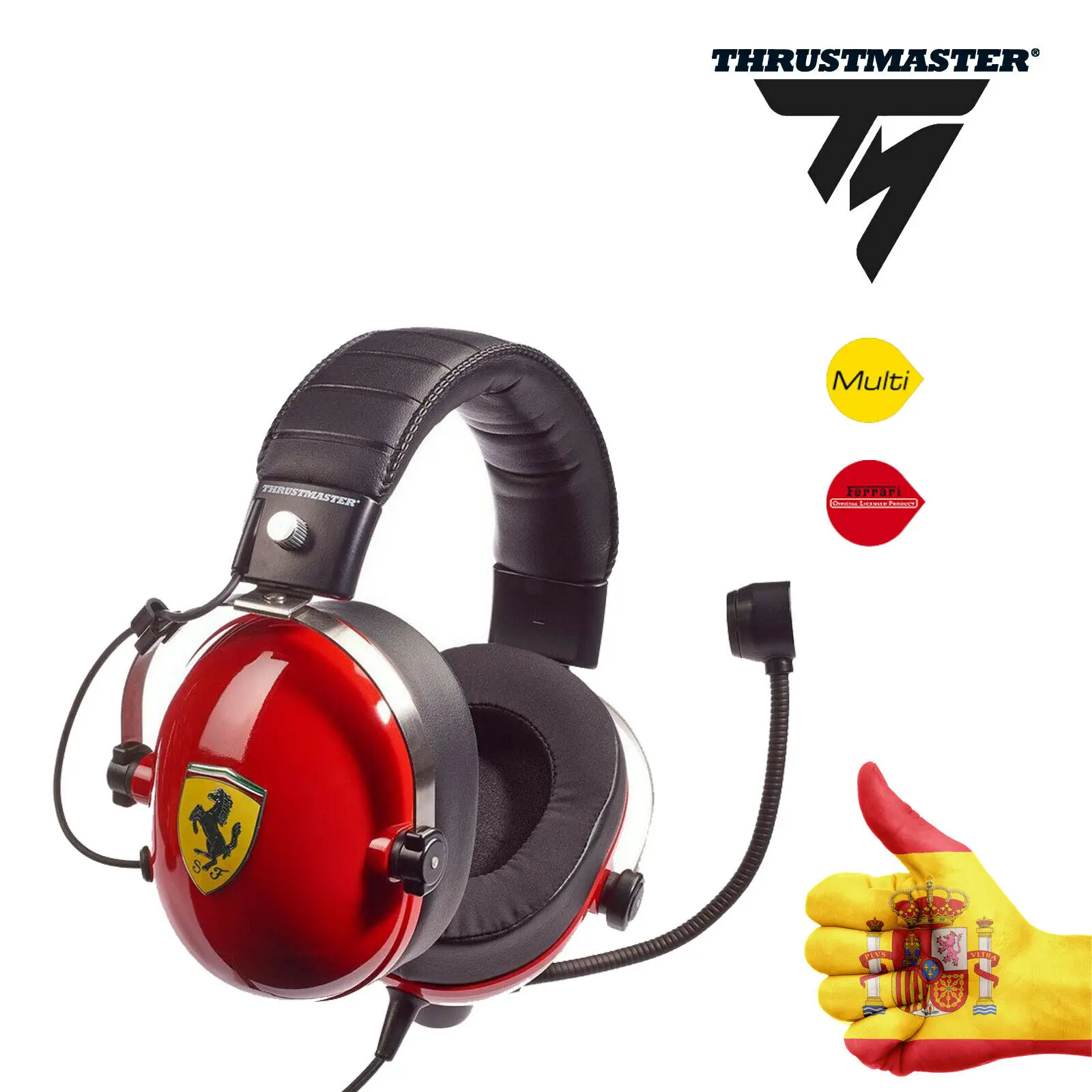 Thrustmaster T.Racing Scuderia Ferrari Edition-multi-platform gaming headphones inspired by the real paddocks of the Scuderia Ferrari