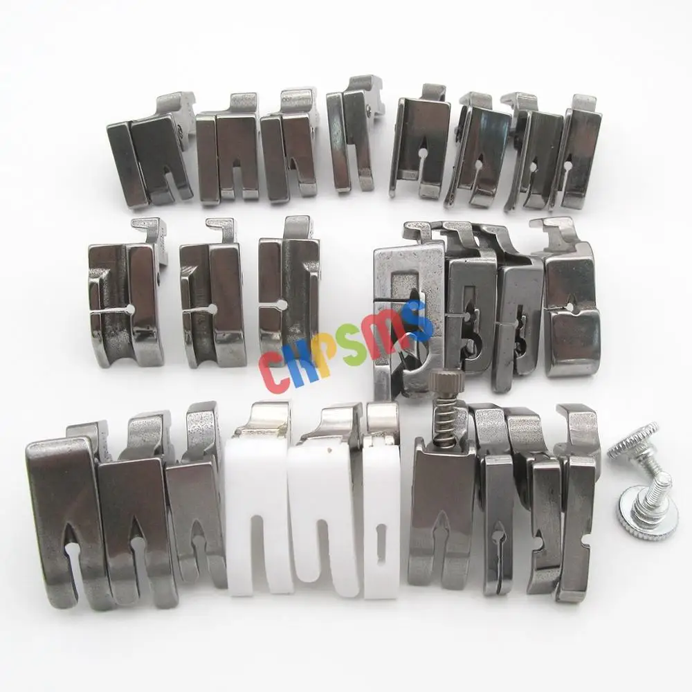 25PCS PRESSER FEET SET FIT FOR JUKI DDL-555 5550 5600 8300 8500 8700 9000 SEWING Machine #KP-PF25