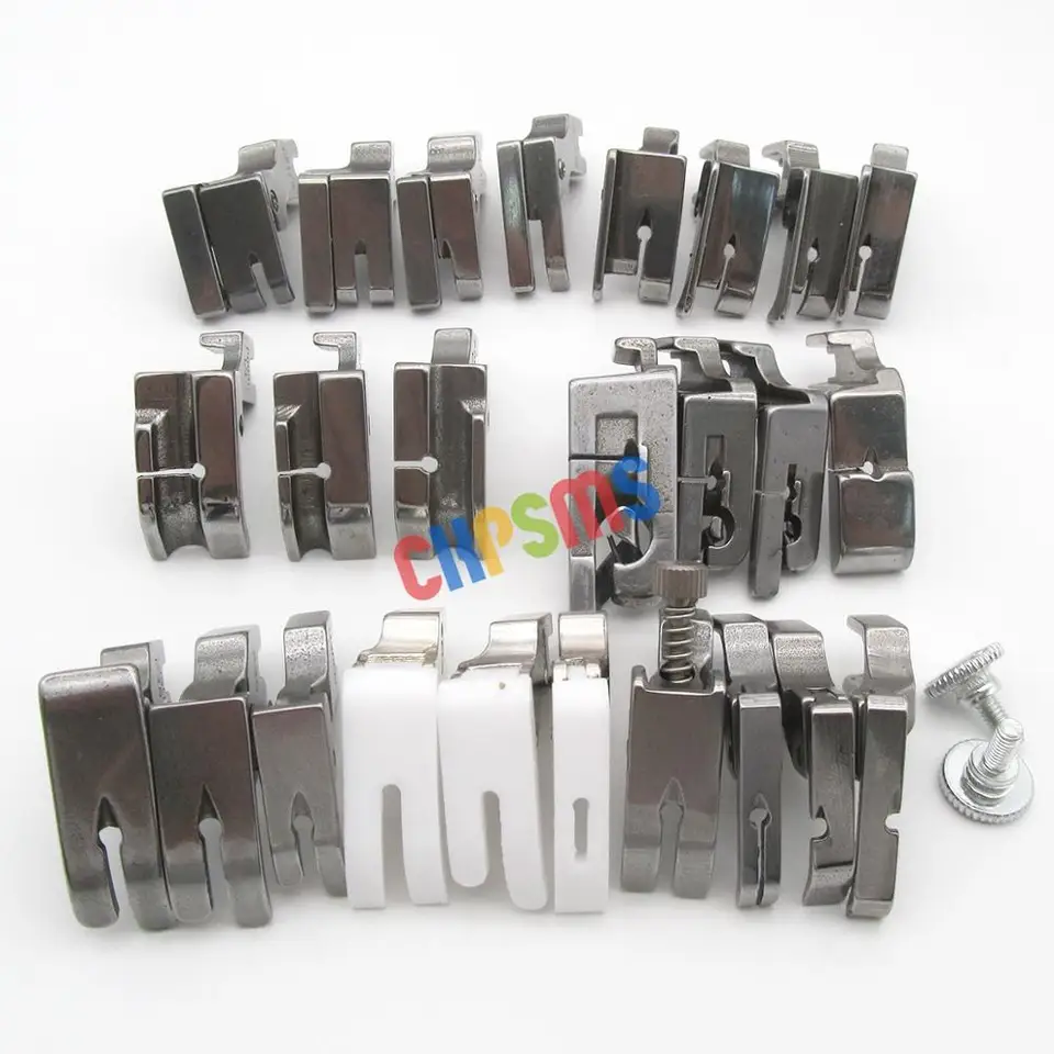 Lot De 16 Pieds Presseurs KUNPENG Pour Machines Industrielles JUKI DDL Singer - Kit Complet