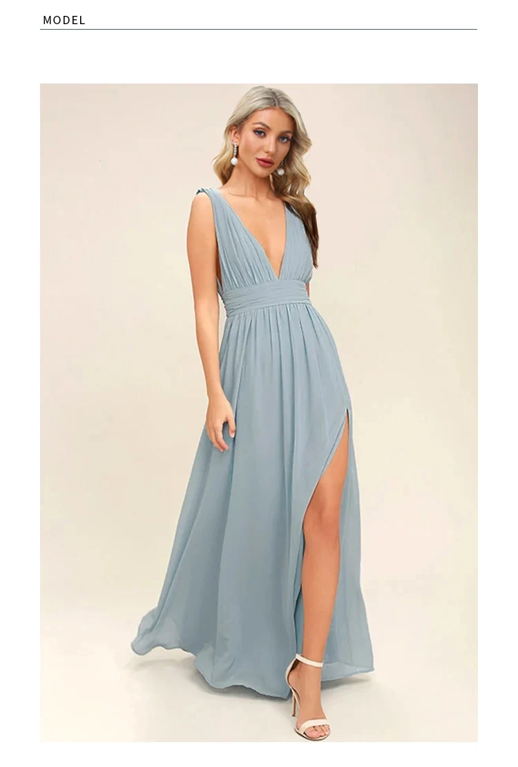 우아한 반팔 이브닝 드레스 여성용 V넥 그린 롱 드레스 반짝이는 슬릿 웨딩 파티 롱 프롬 졸업 가운