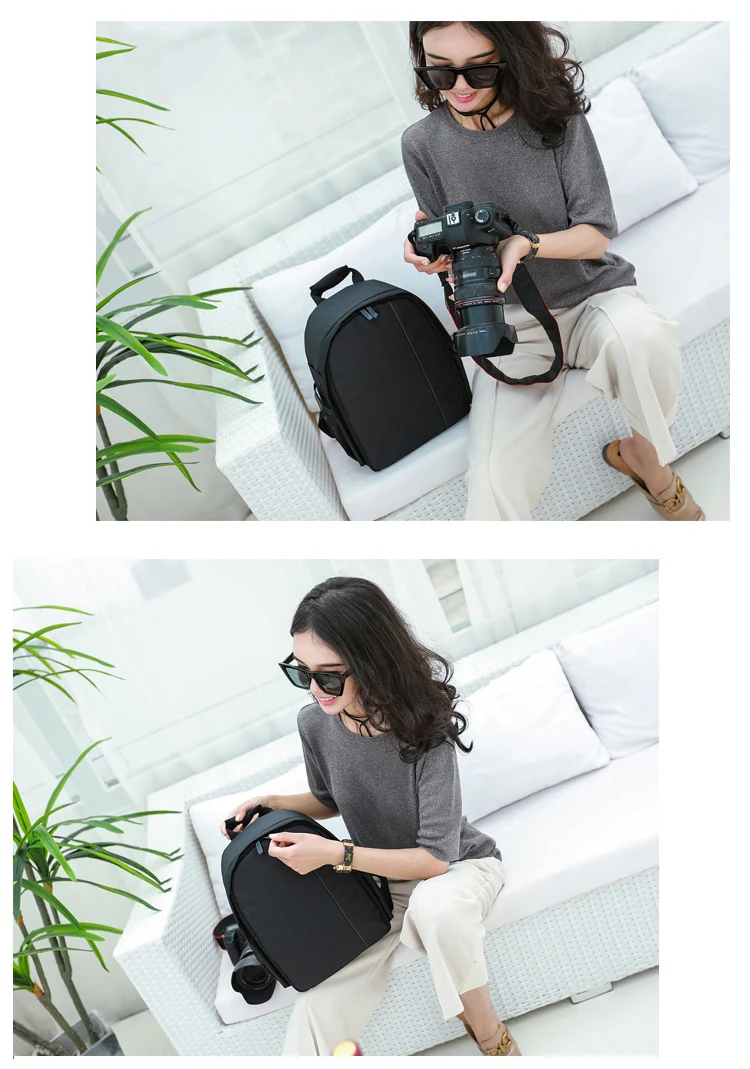 Wasserdichte Kameratasche, Outdoor-Fotografie-Rucksack, Video-Digitale Einzelobjektiv-Spiegelreflexkamera-Tasche, Geeignet für die Meisten Kameras – Detail 9