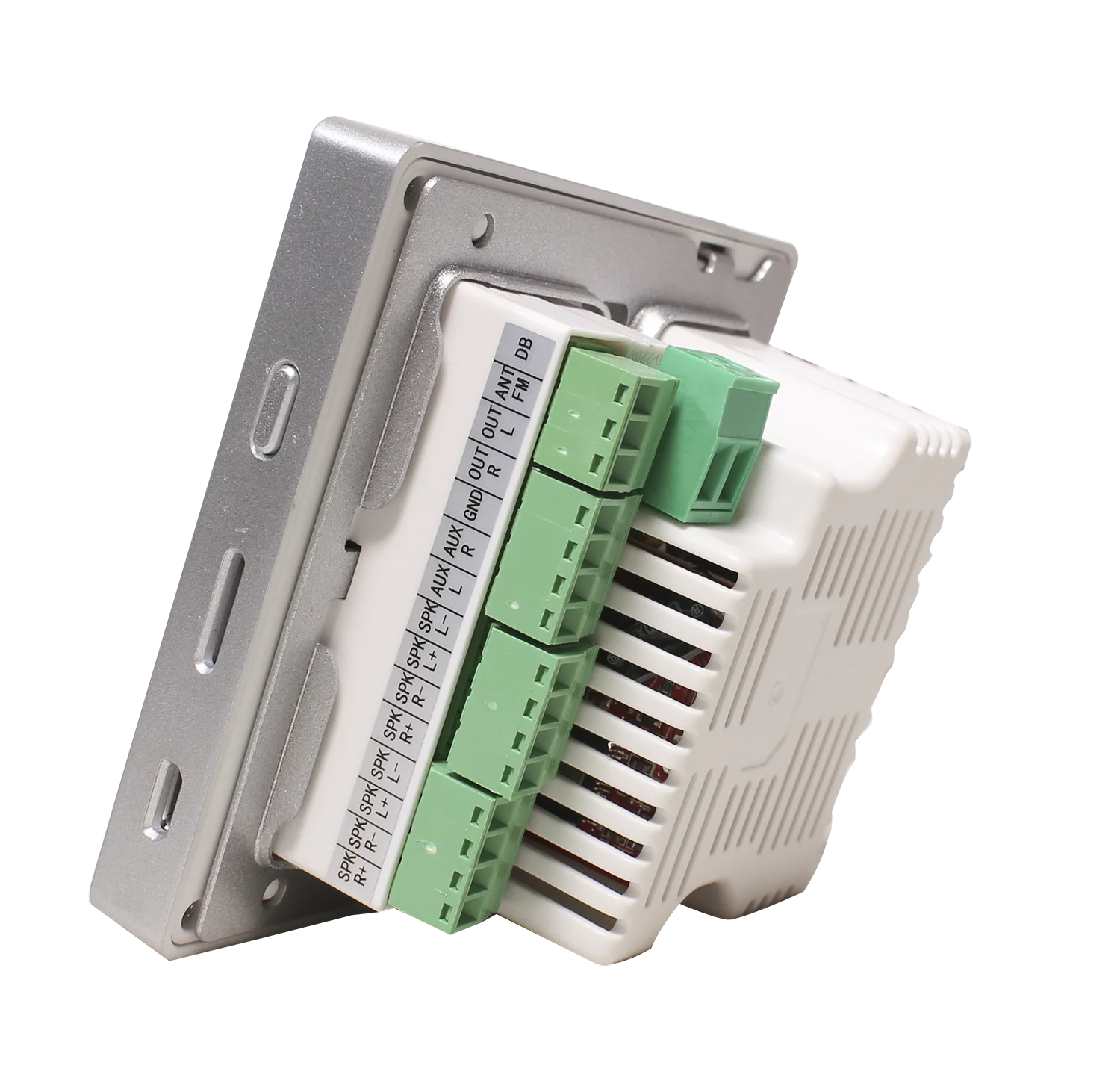 บ้าน4ช่อง25W Bluetooth Touchscreen Mini Wall เครื่องขยายเสียง4 Pcs 6นิ้วลำโพงเพดานรองรับ USB/SD/AUX/FM