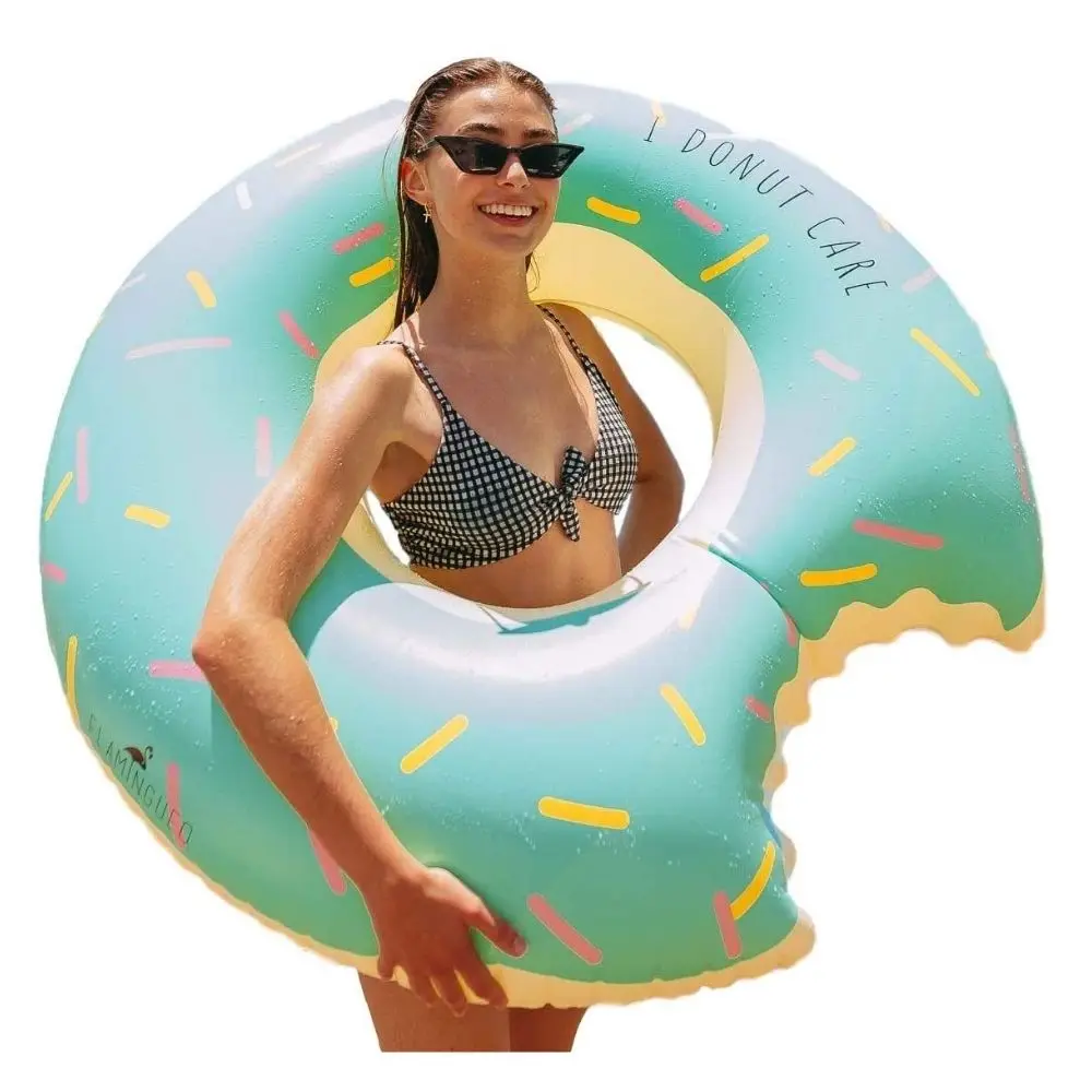 Flamingueo Doughnut Giant Inflatable Pool Accessories Beach Party Pool Float  Beach Inflatable Water Fun Inflatable Ring