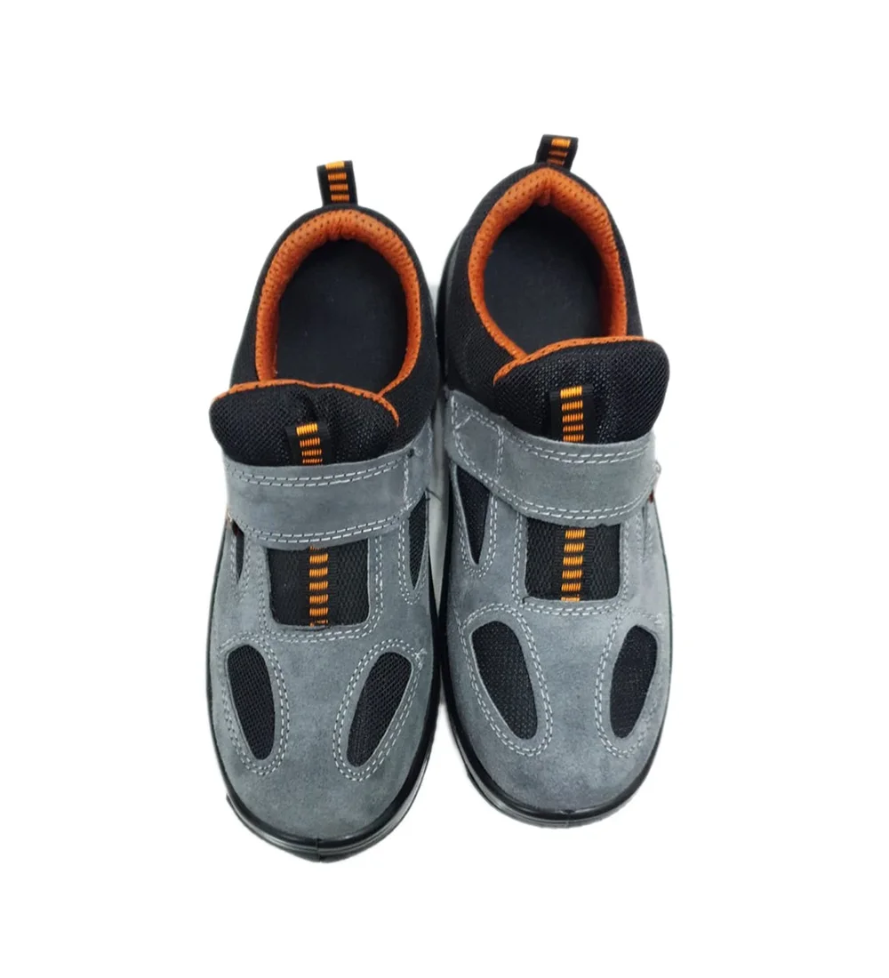 Safety Shoes, Steel toe, steel midsole, suede leather , work, antistatic, anti-static, PU sole, shock absorbing heel