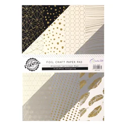 Creative Path A4 Foil Scrapbooking Papers Supplies Crafts Materials 28 Sheets Cardmaking Background Decoration Acid Free