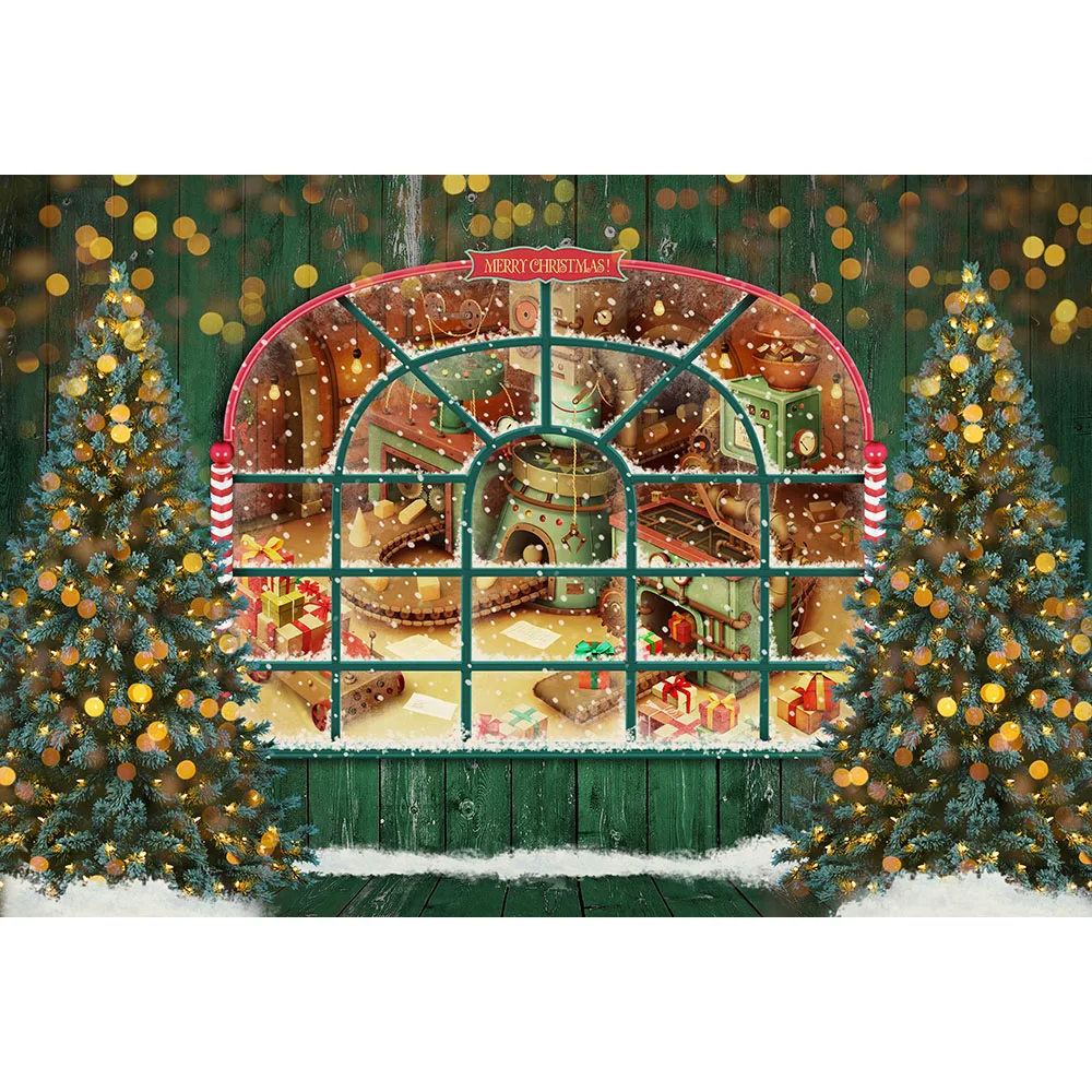 子供のクリスマスの背景,緑の木のおもちゃ,写真の背景,クリスマスの木,雪の子供のアクセサリー