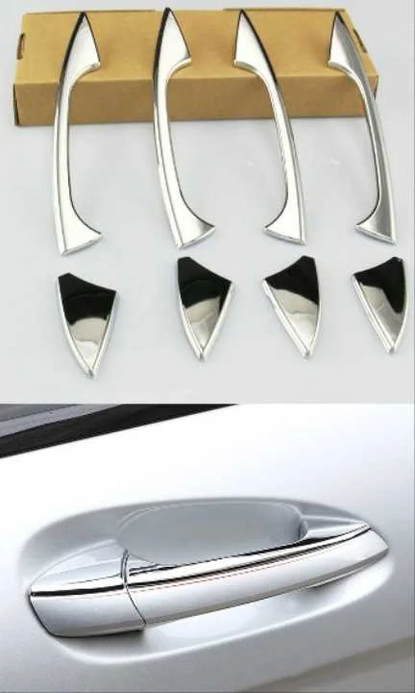 Chrome Car Side Door Handle Protector Cover Trims For Mercedes Benz W176 W204 W212 W117 car accessories