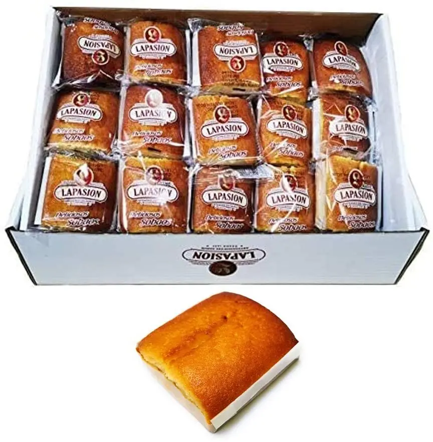 LAPASION - Sobaos con aroma a mantequilla envueltos individualmente | 2,2 Kg | Repostería estilo artesano
