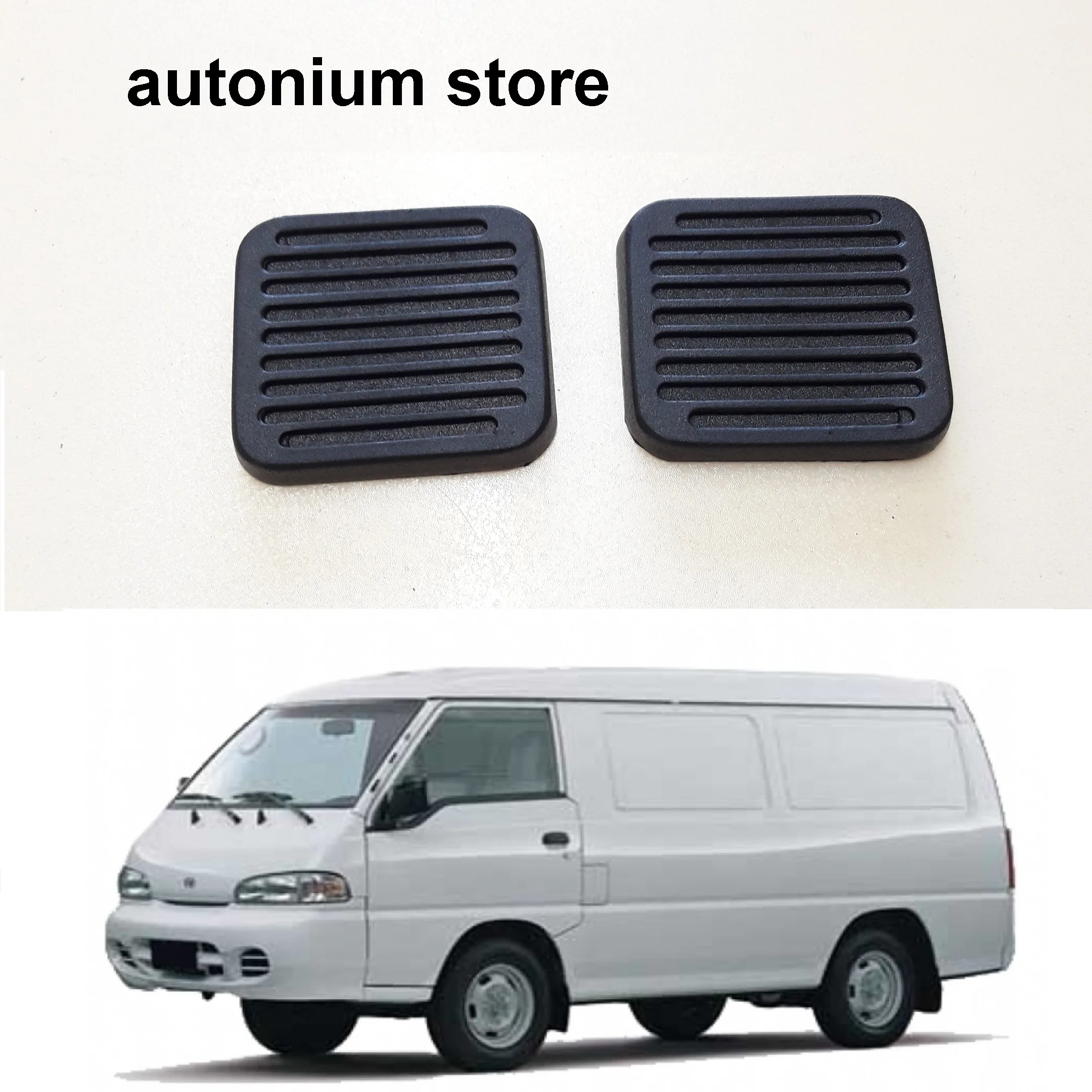 1 Pair Brake and Clutch Pedal Pad Cover Best Quality Rubber for Hyundai H100 Panelvan Van Grace