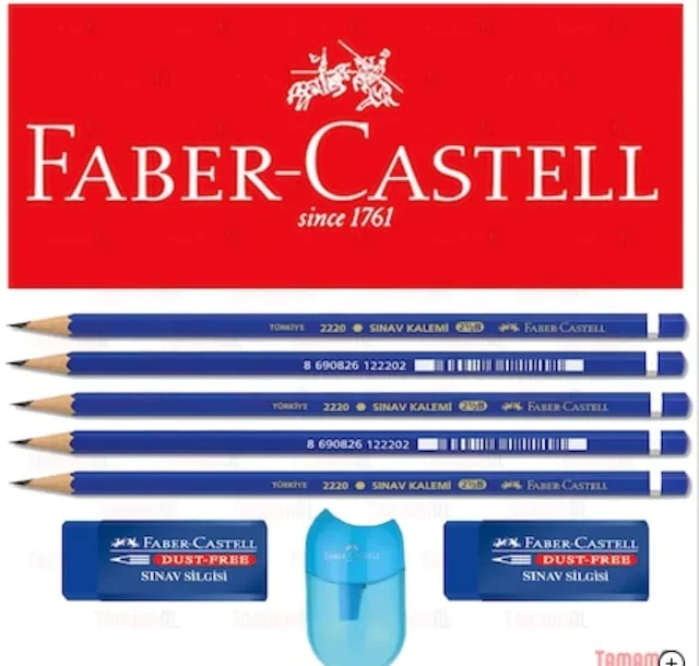 

FABER CASTELL 5 PCS EXAM MARKER 2B PENCIL LEAD 2 PCS SİLGİ 1 AÇAC 439607914