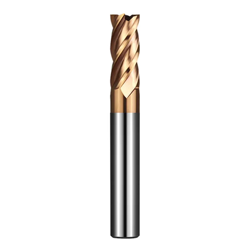Fresa de ponta plana hrc 55 ° 4 flautas, aço de carboneto de tungstênio, cortador de 1mm-20mm, ferramenta de corte de torno cnc com borda quadrada