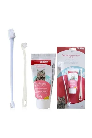 Bioline Cheese Flavored Cat Oral Care Set