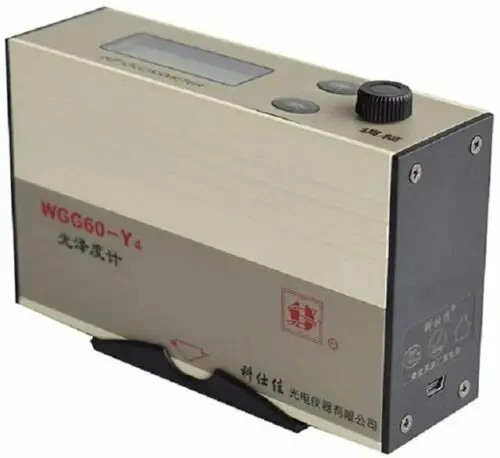 WGG60-Y4 لمعان متر الرقمية Glossmeter 0 to199.9GU المدى 60 درجة قياس لمعان السطح للدهانات الرخامية سيراميك